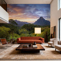 Sunset Over Moorea Island Mural Wallpaper - room preview 05