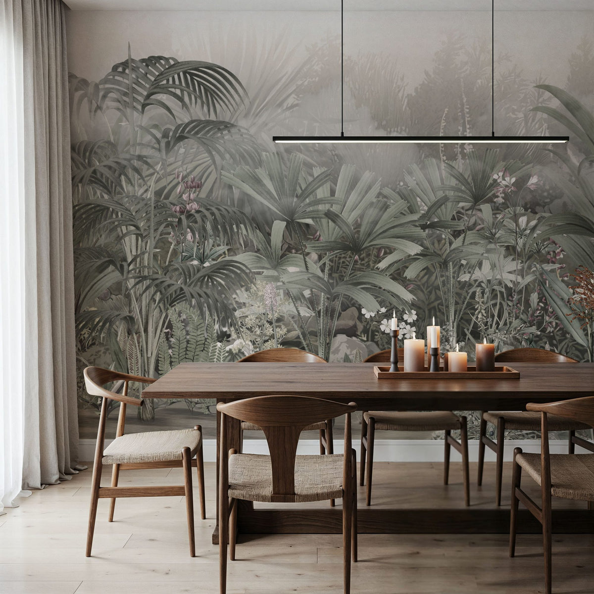 Entrance to the Wilderness, Neutral Mural Wallpaper - room preview 05