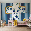 Floral Cross II Mural Wallpaper - room preview 05