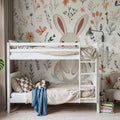 Rabbit Flowers Mural Wallpaper - room preview 05