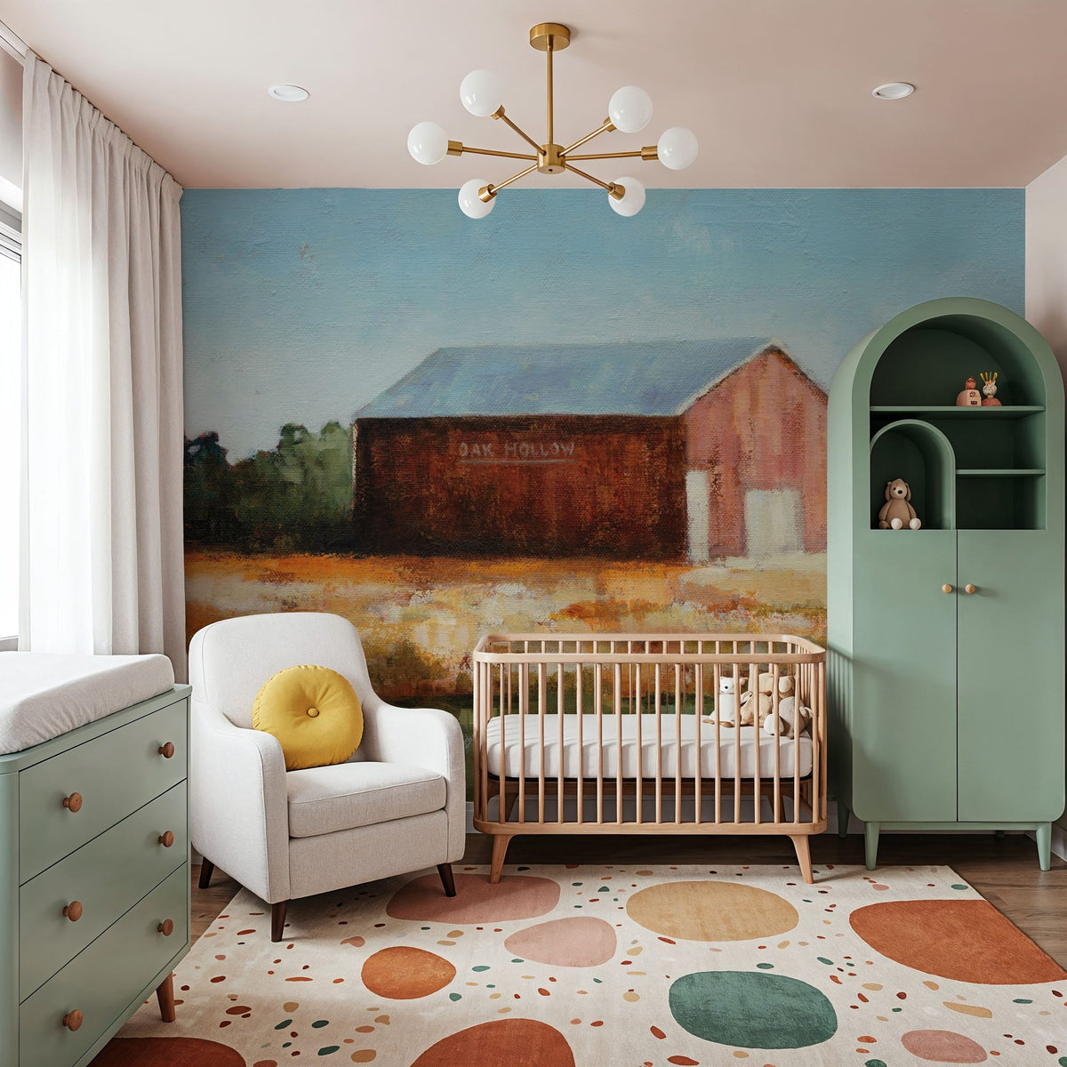 Oak Hollow Mural Wallpaper - room preview 05
