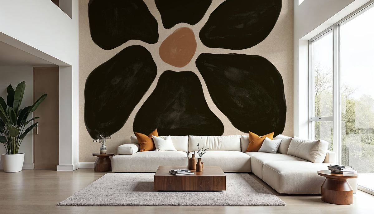 Mod Floral I Mural Wallpaper - room preview 05