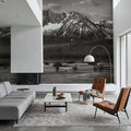 Sawtooth Mountains Plains Mural Wallpaper - room preview 05