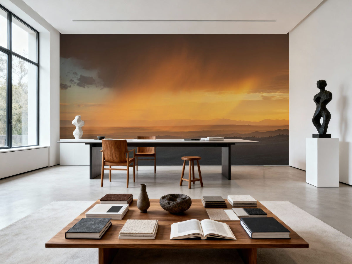 Sunset Storm Mural Wallpaper - room preview 05