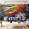 Rainbow Hair Mural Wallpaper - room preview 05