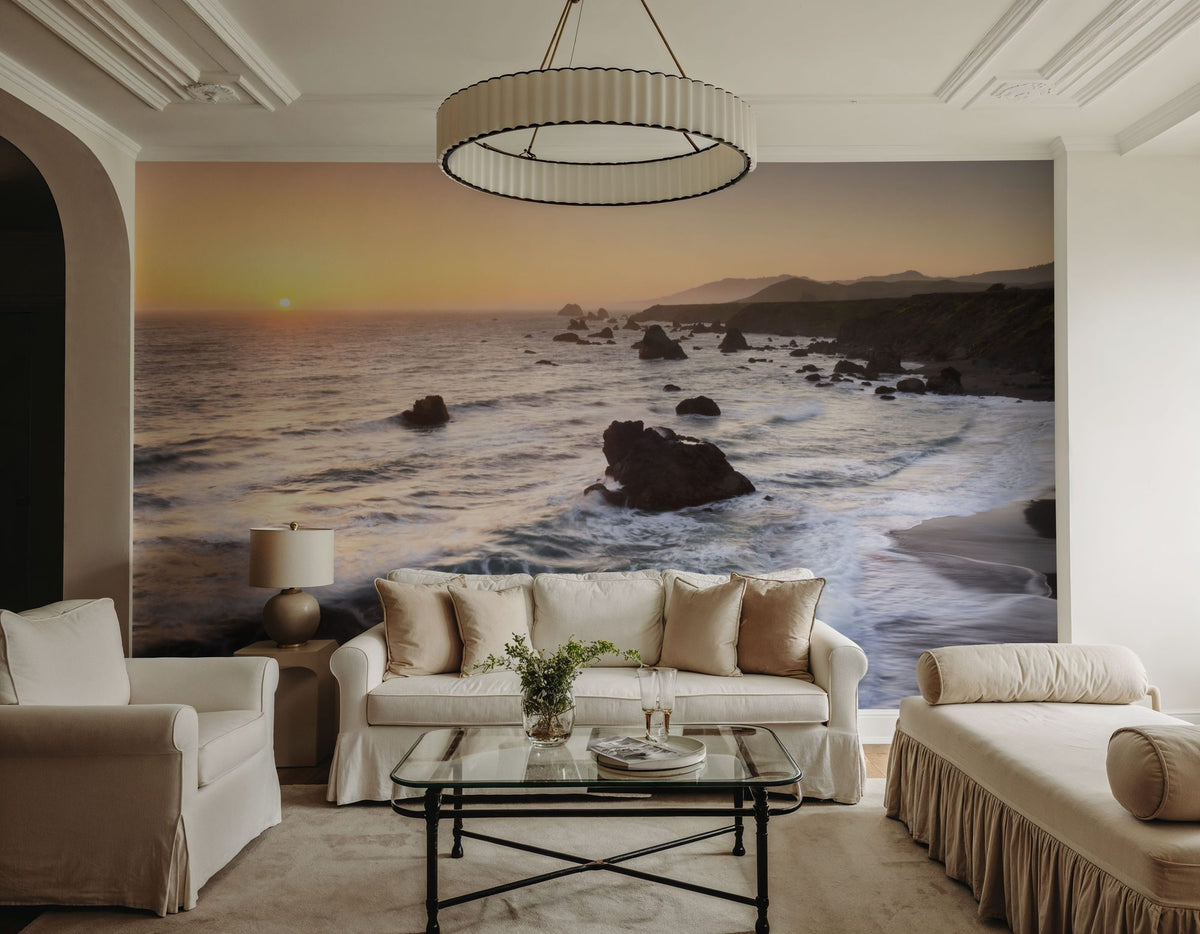 Sonoma Coast Sunset Mural Wallpaper - room preview 05