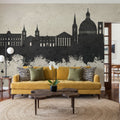 Valletta Malta Skyline Concrete Mural Wallpaper - room preview 05
