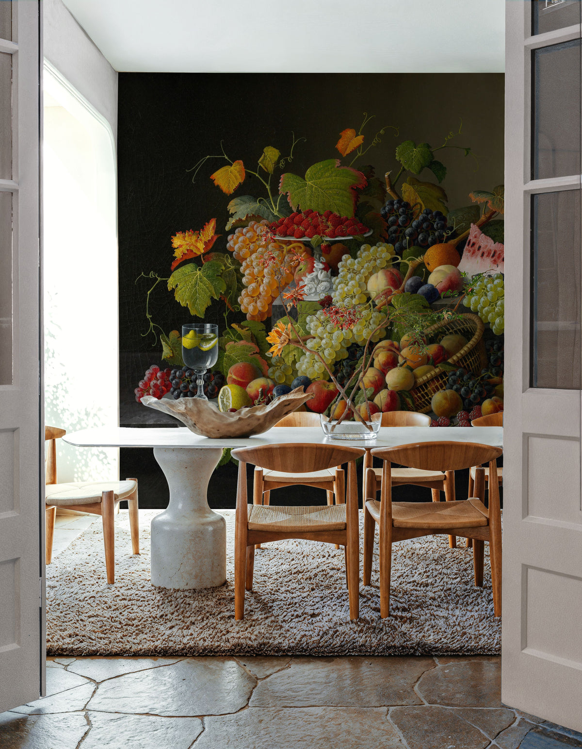 Still Life with Grapes Mural Wallpaper - room preview 05