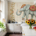 Elephant Walk V Mural Wallpaper - room preview 05