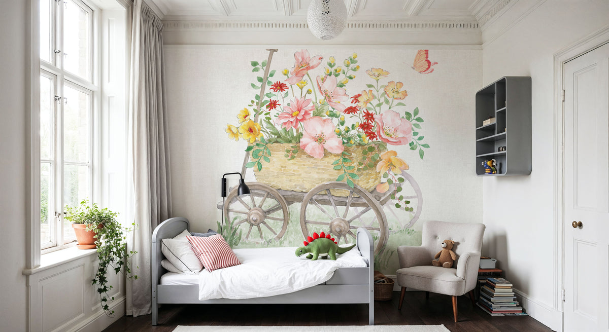 Soft Meadow X Mural Wallpaper - room preview 05