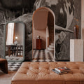 Rainy Pasture III BW Mural Wallpaper - room preview 05
