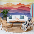 Rainbow Mountains Mural Wallpaper - room preview 05