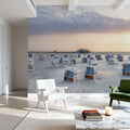 German Beach Sunrise Mural Wallpaper - room preview 05