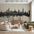 Lüneburg Germany Skyline Concrete Mural Wallpaper - room preview 05