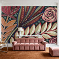 Tropical Florals Mural Wallpaper - room preview 05