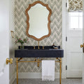 Woodland Tops Gray Mural Wallpaper - room preview 05
