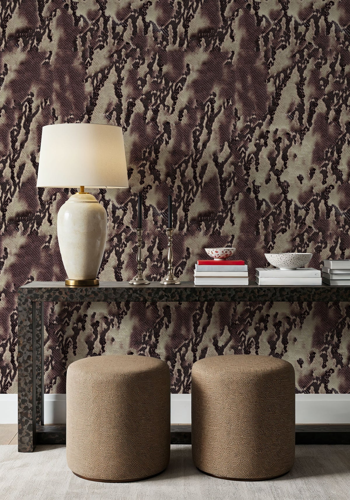 Lively Snake Skin Mural Wallpaper - room preview 05