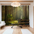 Silent Forest Road Mural Wallpaper - room preview 05