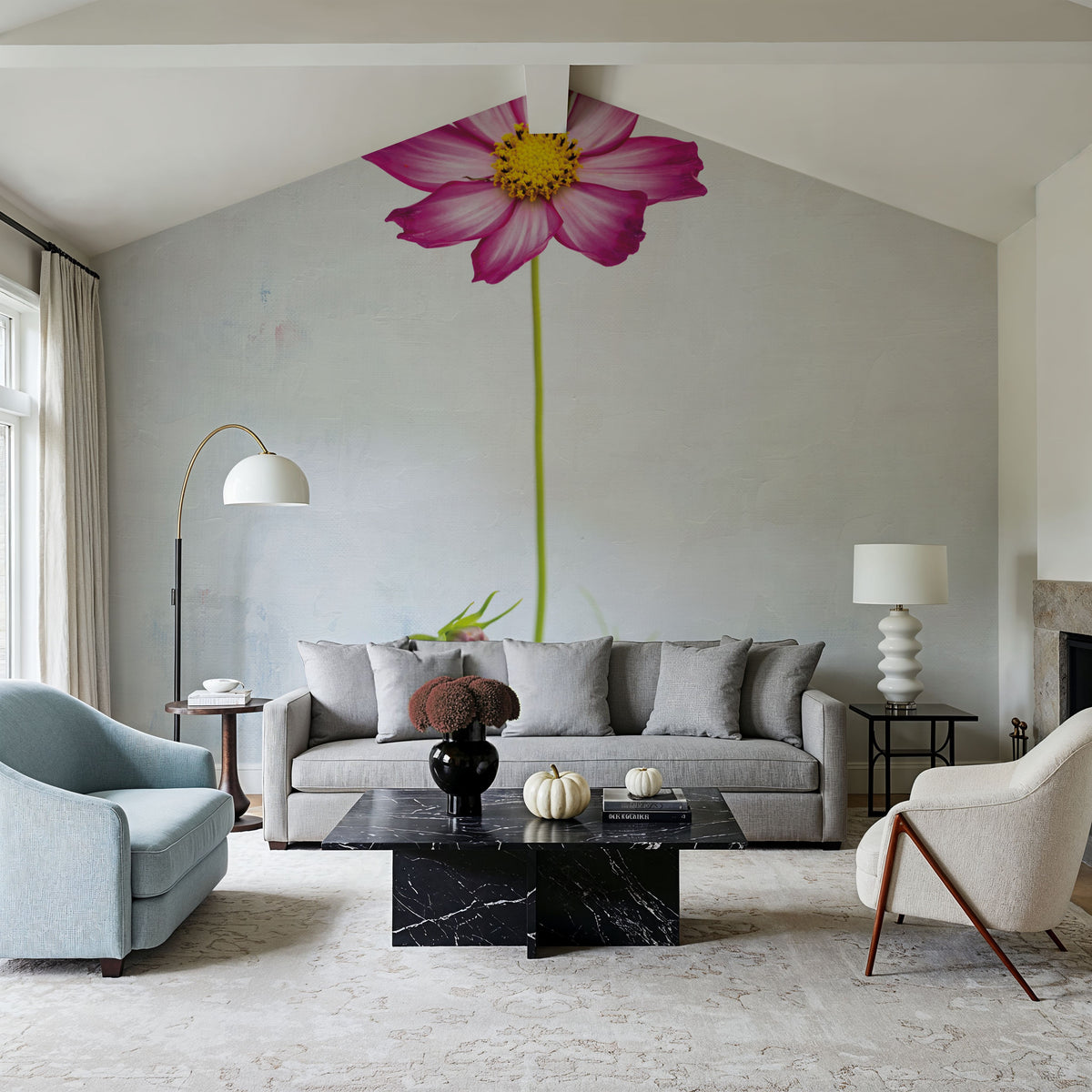 Wonderful Wildflowers XVI Mural Wallpaper - room preview 05