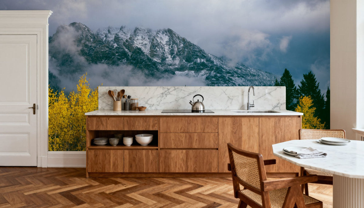 Grand Teton Fall Mural Wallpaper - room preview 05