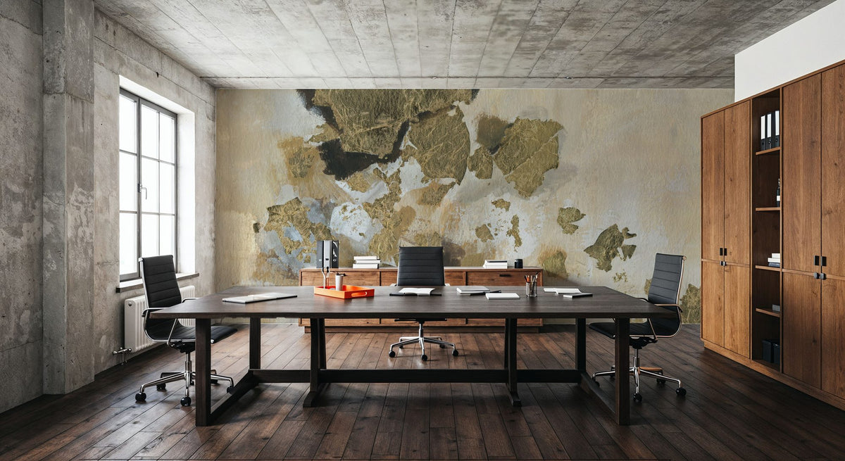 Bright Leaf Abstract Mural Wallpaper - room preview 05