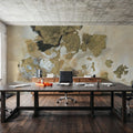 Bright Leaf Abstract Mural Wallpaper - room preview 05