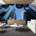 Scyscraper Palms Mural Wallpaper - room preview 05