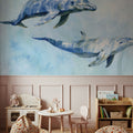 Graceful Dolphins I Mural Wallpaper - room preview 05