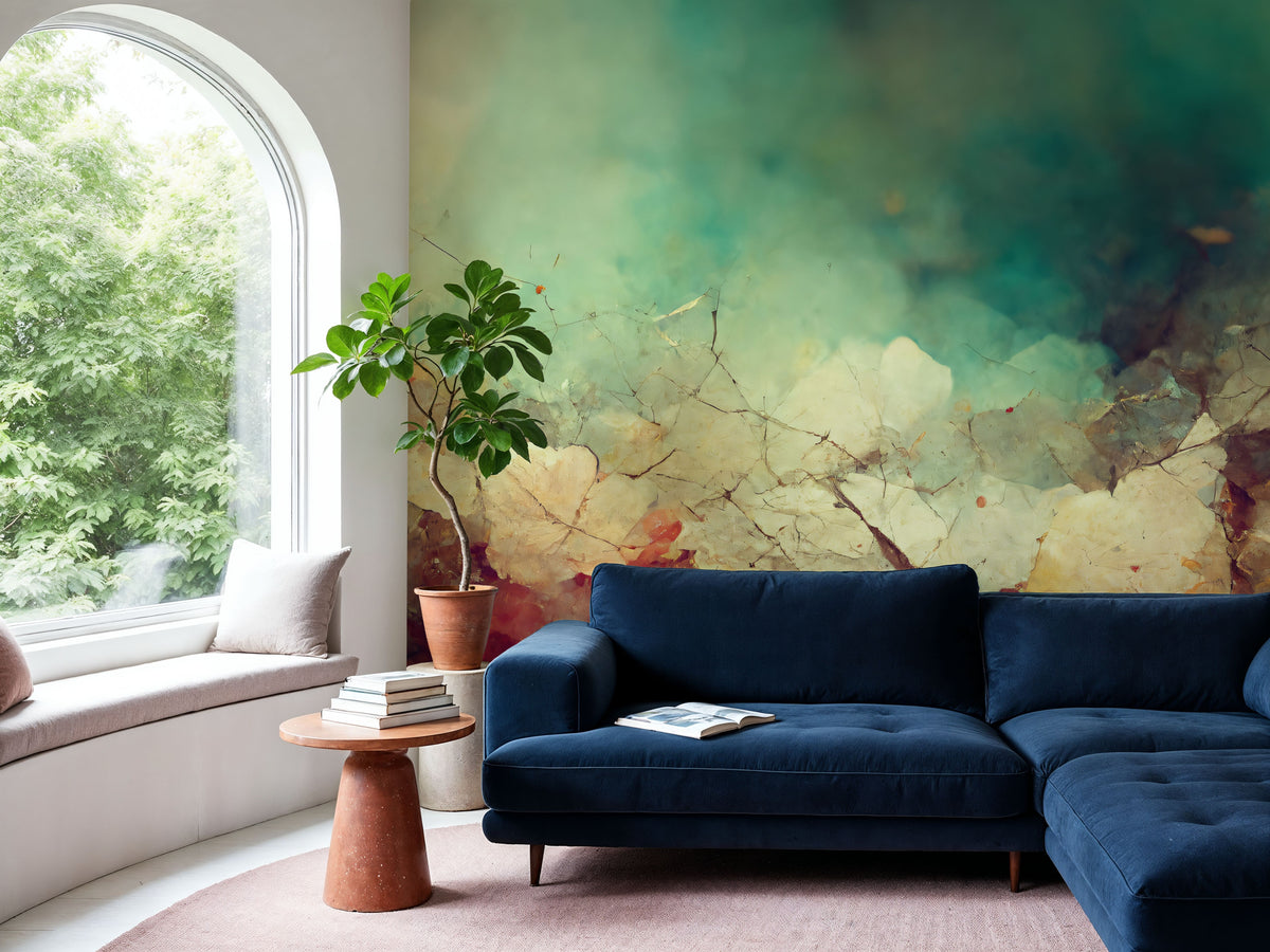Broken Flowers Mural Wallpaper - room preview 05