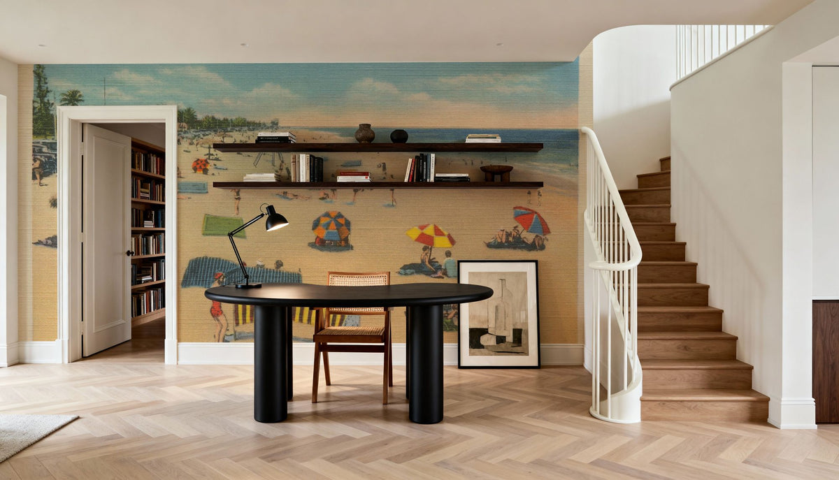 Miami Beach Postcard II Mural Wallpaper - room preview 05
