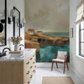 Southern Coast Town Mural Wallpaper - room preview 05