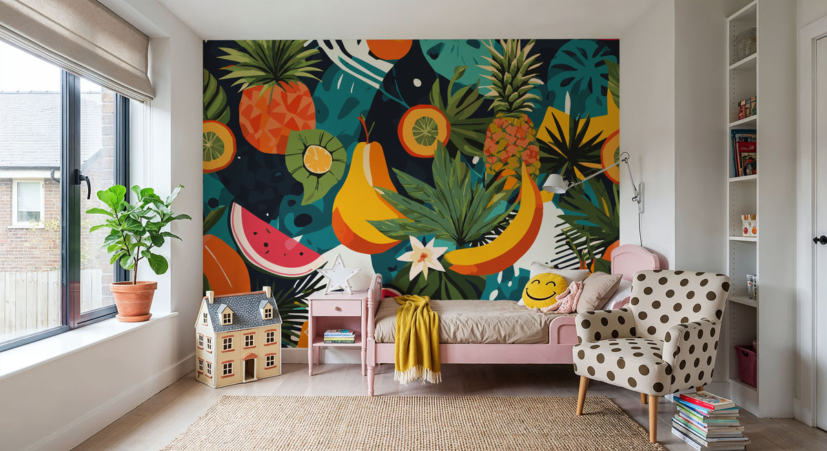 Tropical Fruits Mural Wallpaper - room preview 05