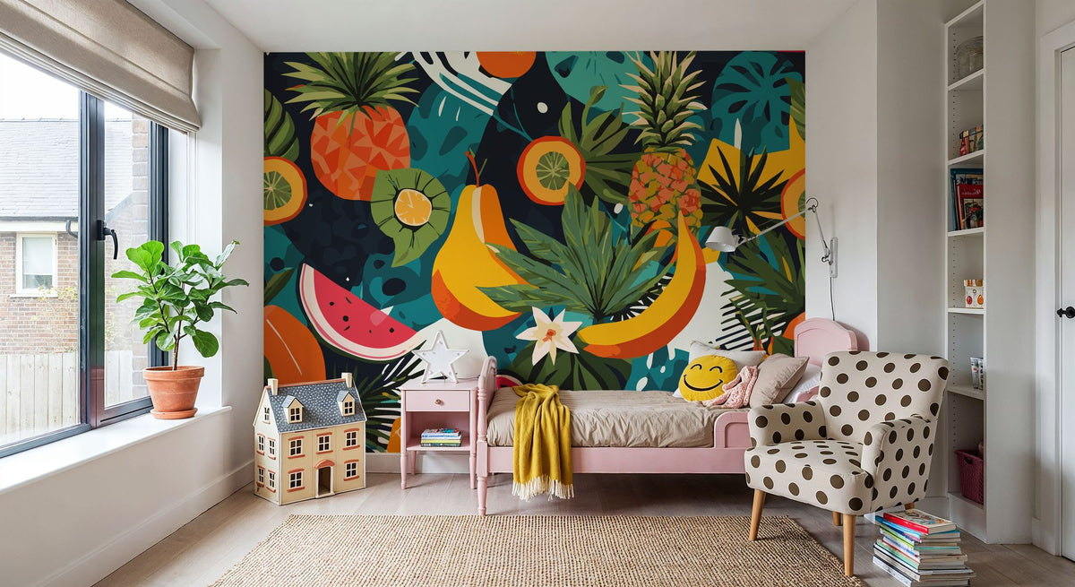 Tropical Fruits Mural Wallpaper - room preview 06