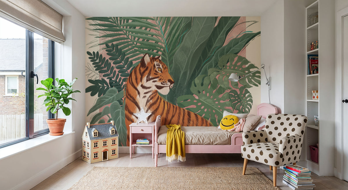 One Cool Cat Mural Wallpaper - room preview 05