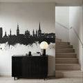 Tallinn Estonia Skyline Black & White Mural Wallpaper - room preview 05