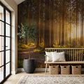 Silent Forest Mural Wallpaper - room preview 05