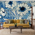 Batik Flowers Mural Wallpaper - room preview 05