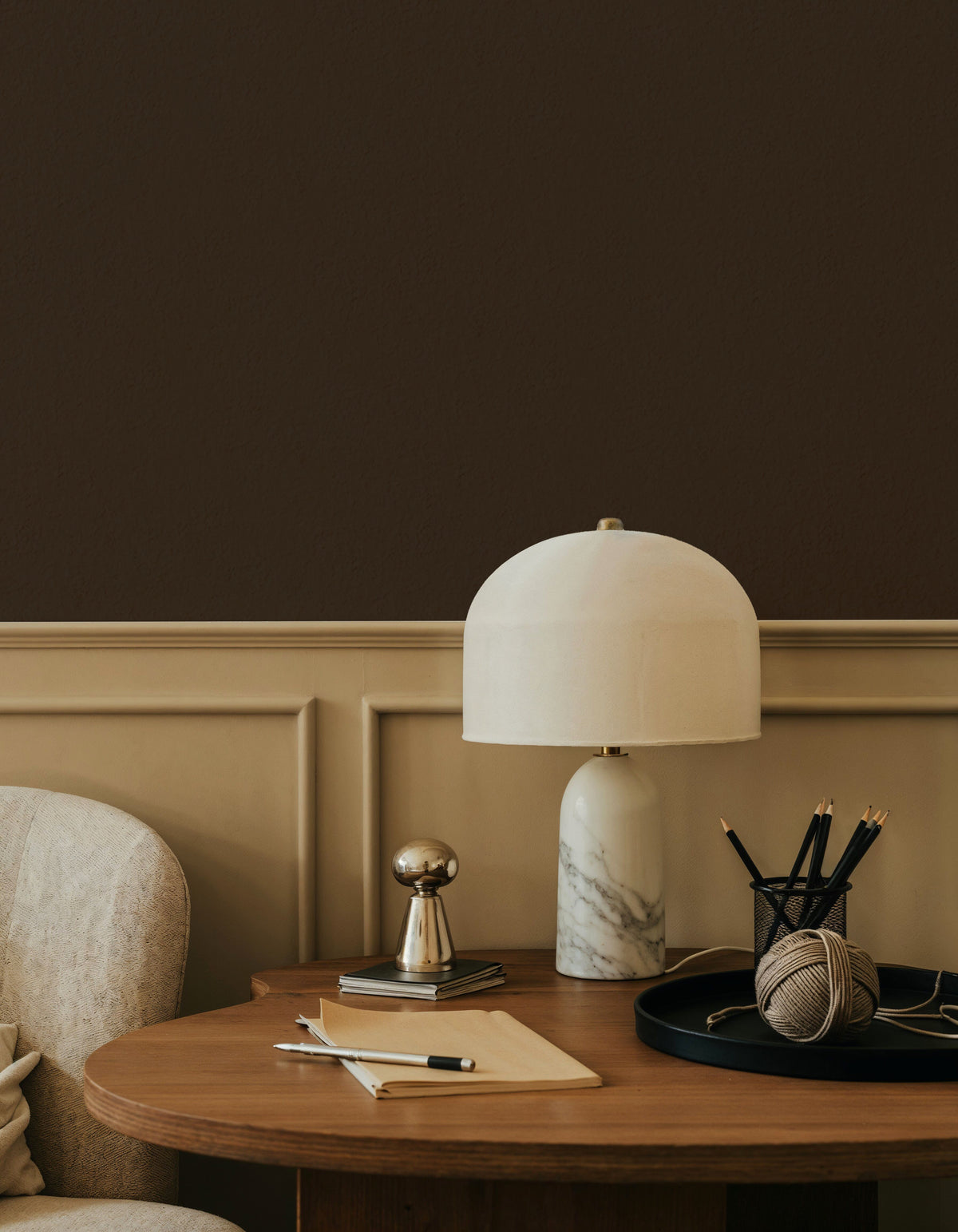 Faux Sand Stucco Finish, Umbra Mural Wallpaper - room preview 05