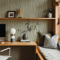 Swaying Lines, Pine Whisper Mural Wallpaper - room preview 05