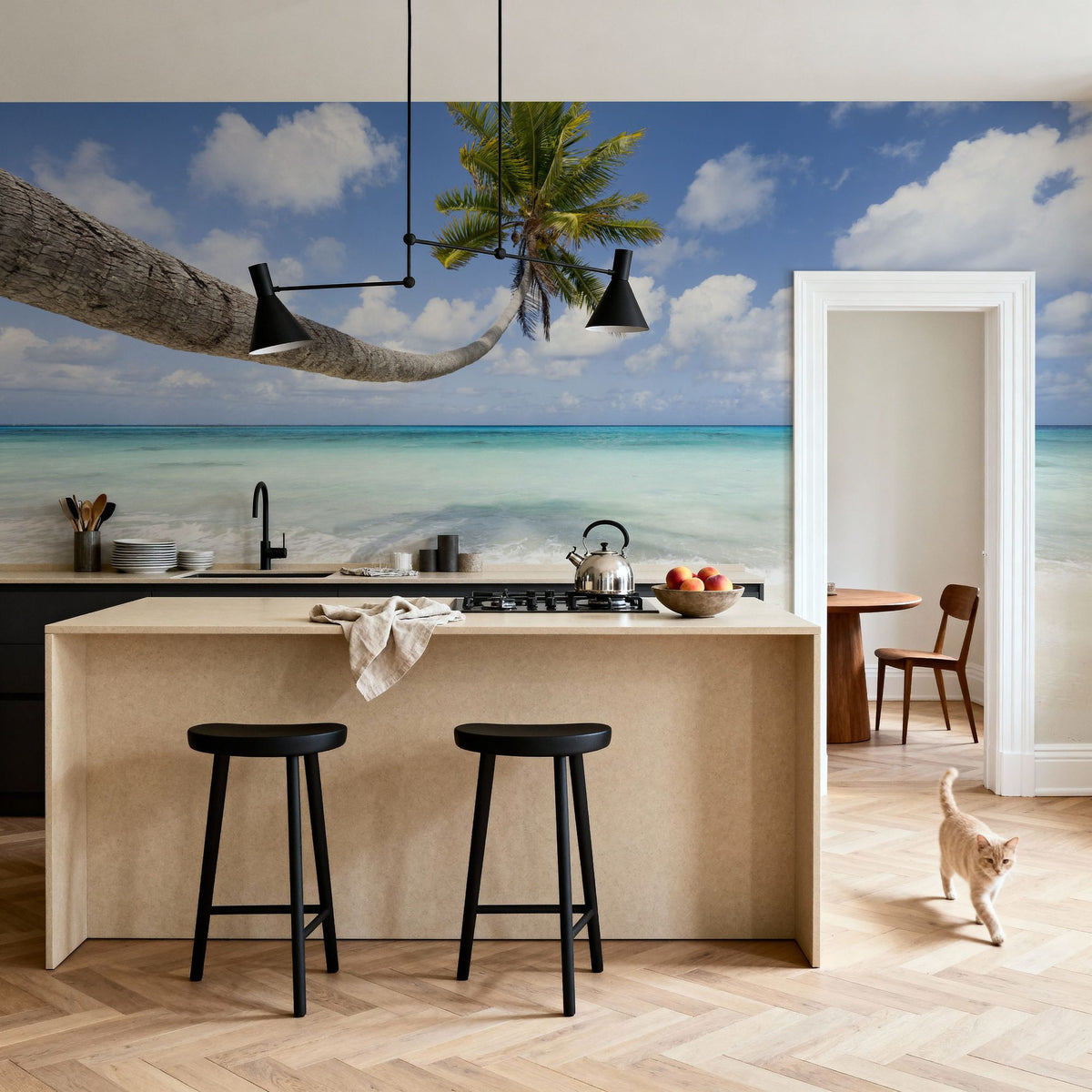 Hanging Palm Tree Mural Wallpaper - room preview 05