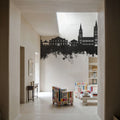 Truro England Skyline Black & White Mural Wallpaper - room preview 05