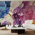 Fireworks Abstract Mural Wallpaper - Purple Tone - room preview 05