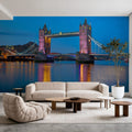 Purple Thames Twilight Mural Wallpaper - room preview 05