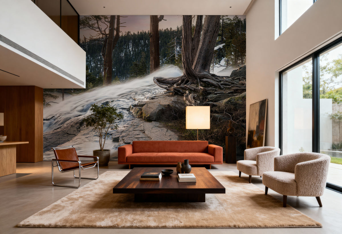 Lower Eagle Falls Mural Wallpaper - room preview 05