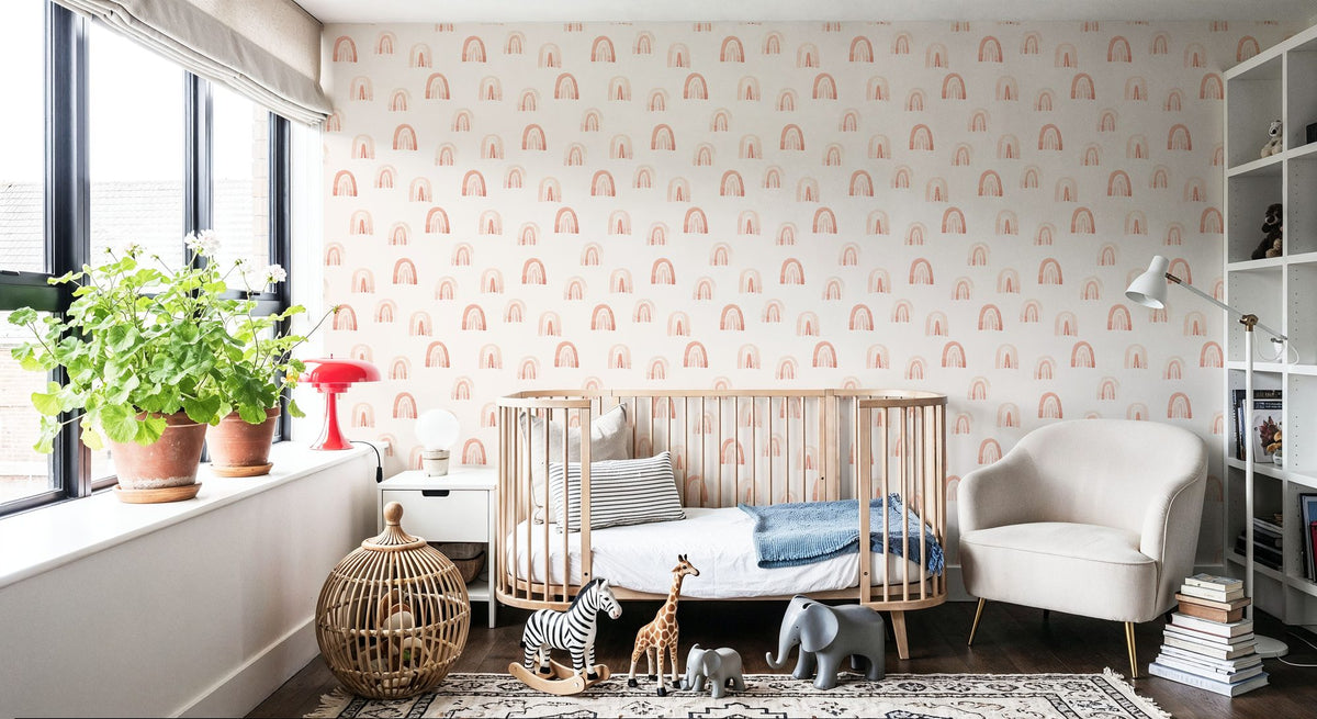 Baby Rainbows Mural Wallpaper - room preview 05
