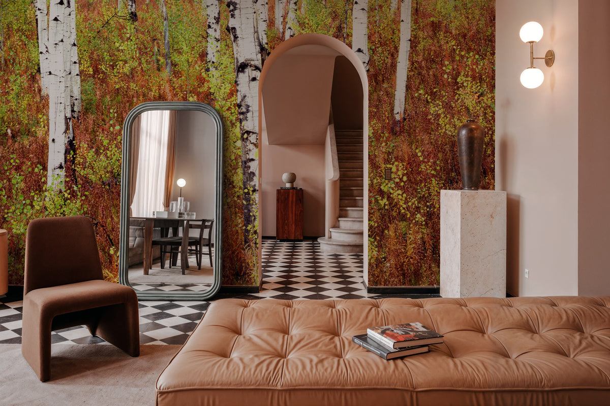 Autumn Birch Haven Mural Wallpaper - room preview 05
