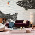 Fly Fishing II Mural Wallpaper - room preview 05