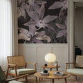 Big Orchids Dark Purple Mural Wallpaper - room preview 05