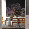 Tropical Forest Strolls Dark Purple Mural Wallpaper - room preview 05