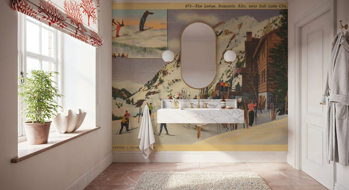 Salt Lake City Postcard Mural Wallpaper - room preview 05